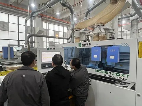 Bathroom cabinet manufacturing area