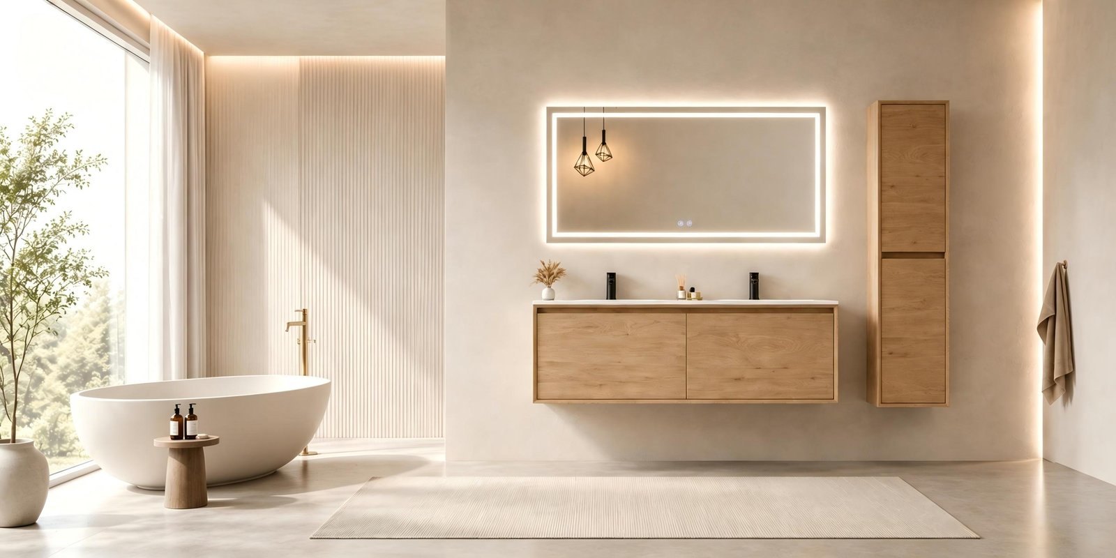Bathroom cabinet product hero scene